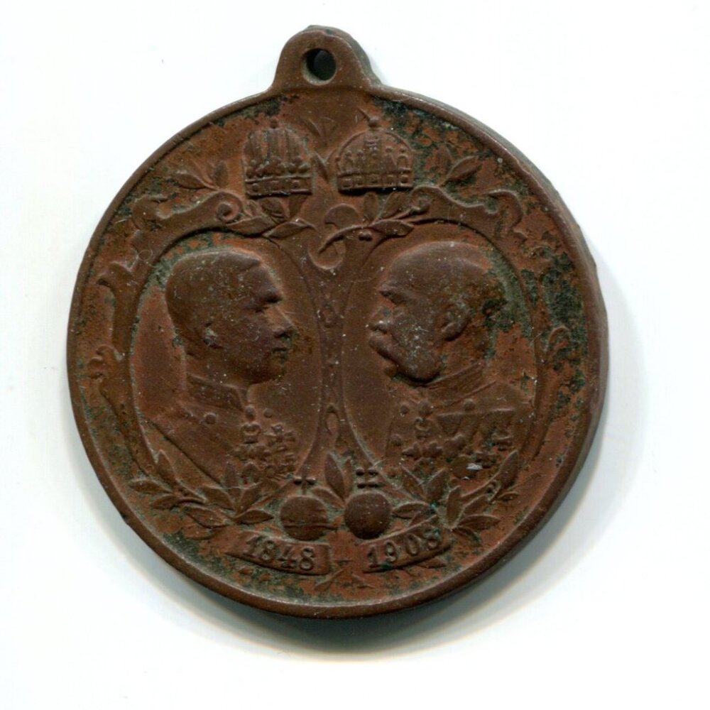 1848-1908 Austria Franz Joseph I Medal (b726)